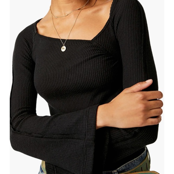 Free People On a Cloud long sleeves bodysuit NWT - Picture 2 of 5